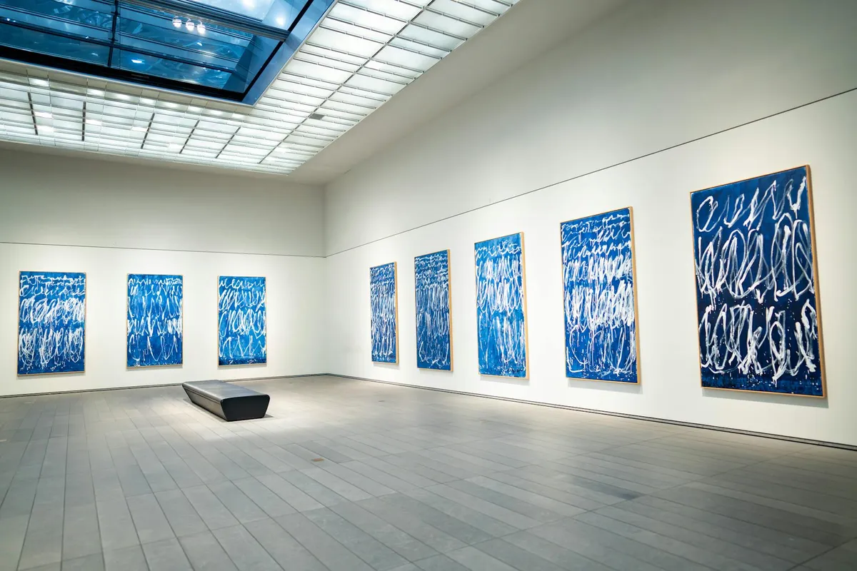 A small contemporary art gallery